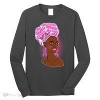 Fight Like A Queen Breast Cancer Awareness Long Sleeve Shirt thumb 0