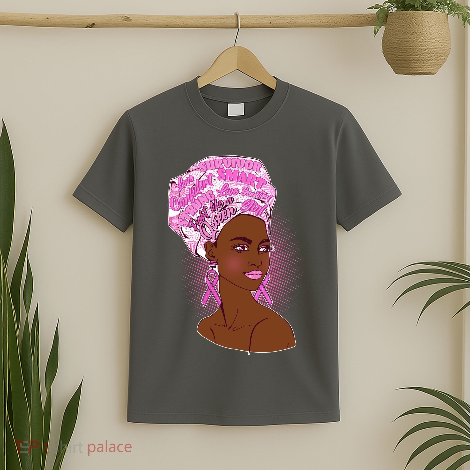 Fight Like A Queen Breast Cancer Awareness T-Shirt
