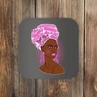 Fight Like A Queen Breast Cancer Awareness Coaster thumb 0