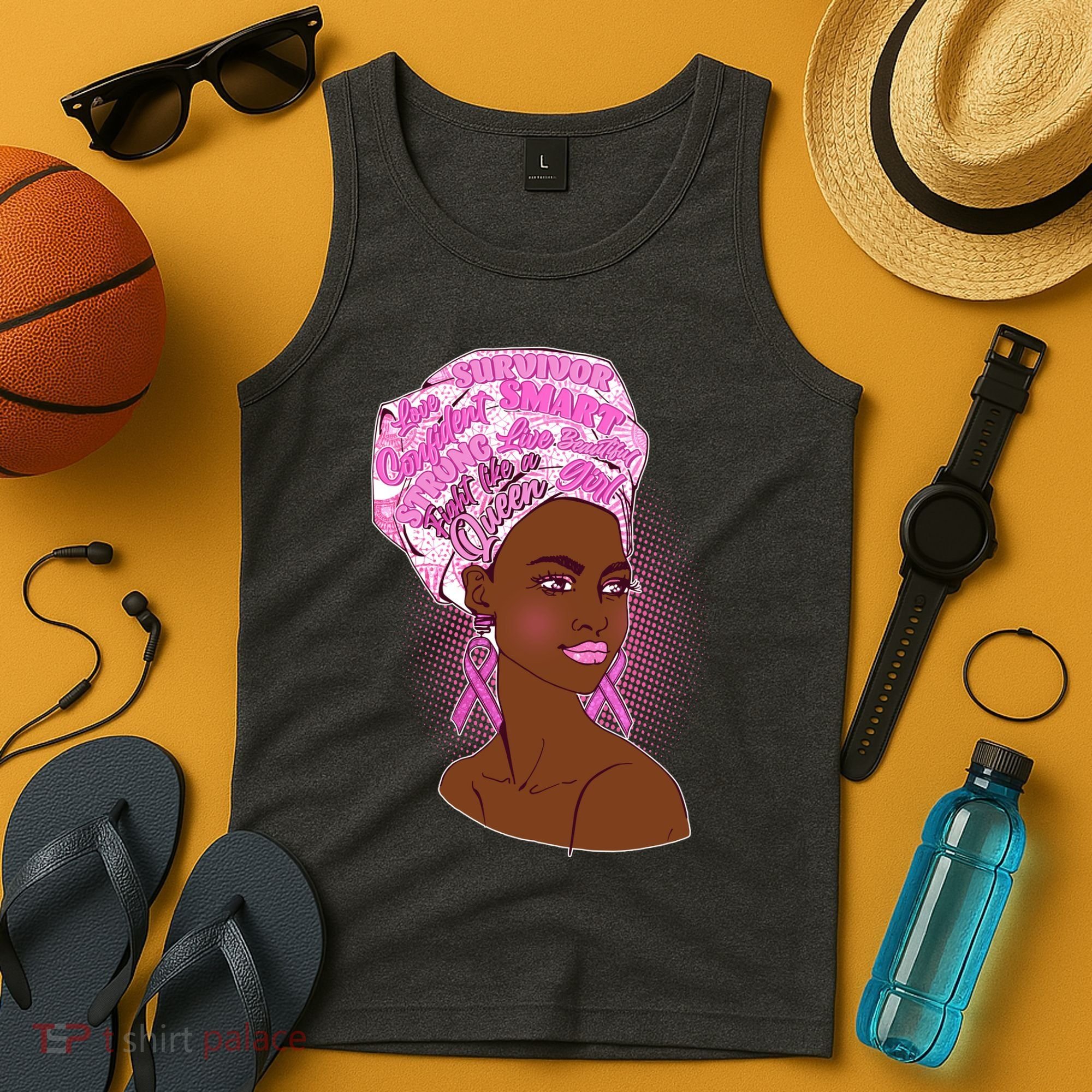 Fight Like A Queen Breast Cancer Awareness Tank Top