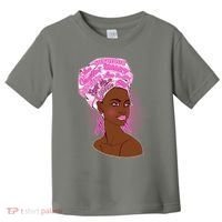 Fight Like A Queen Breast Cancer Awareness Toddler T-Shirt thumb 0