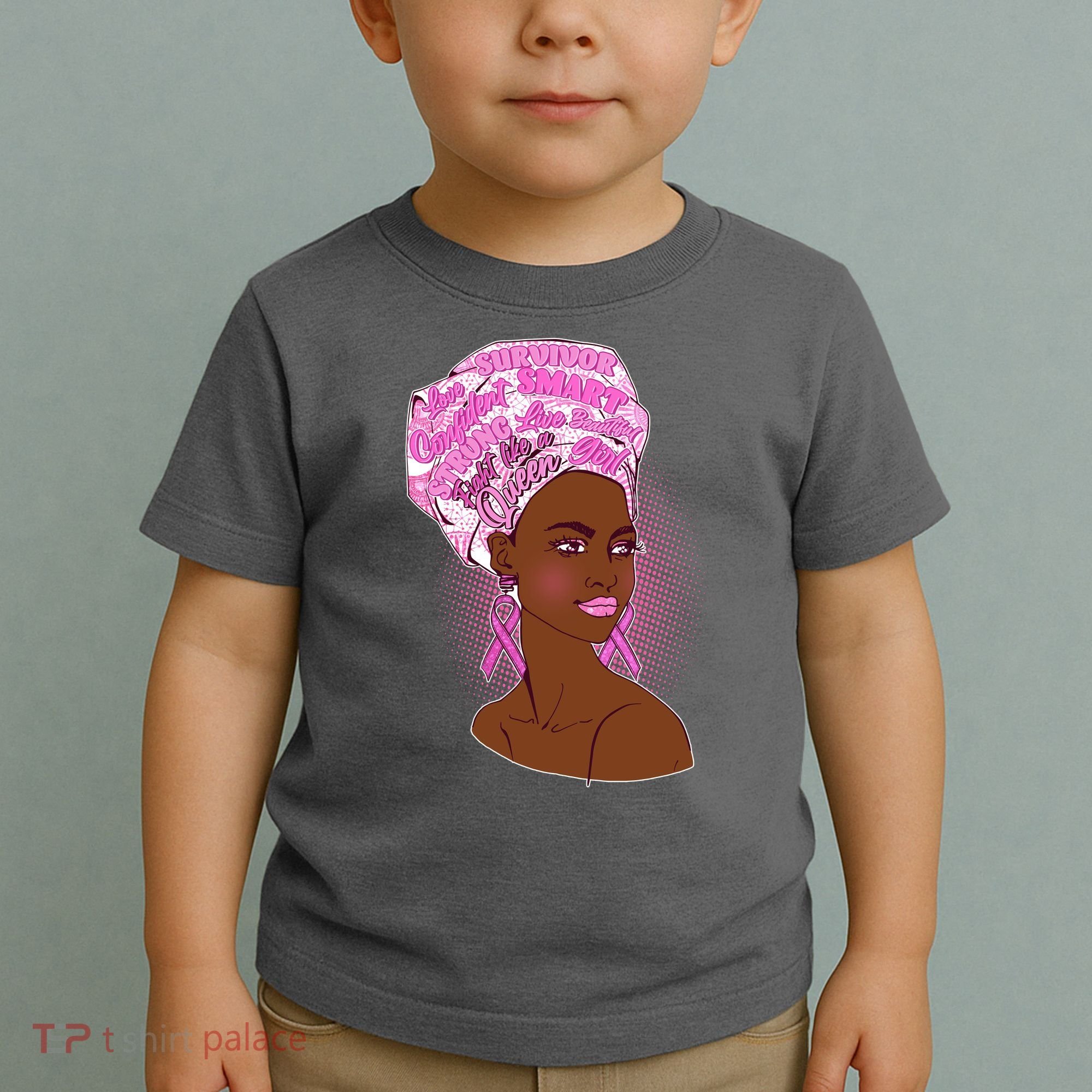 Fight Like A Queen Breast Cancer Awareness Toddler T-Shirt