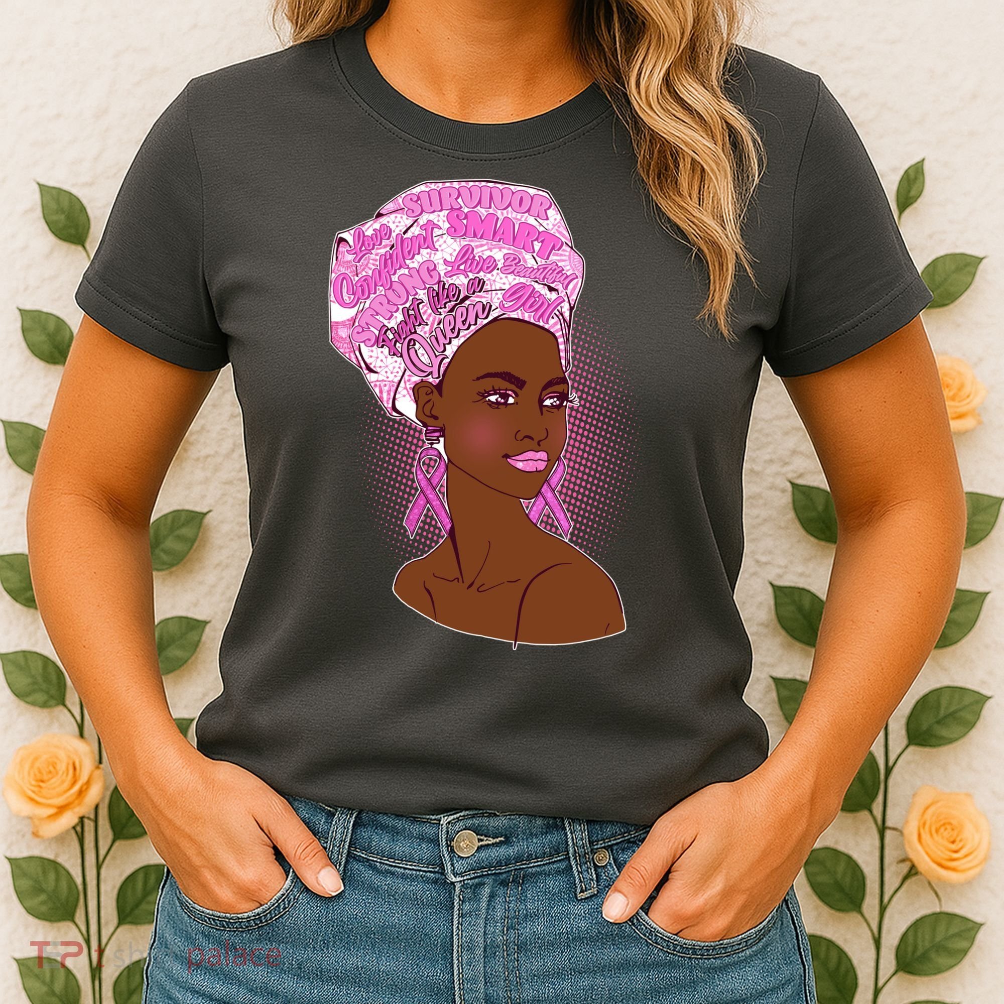 Fight Like A Queen Breast Cancer Awareness Women's T-Shirt