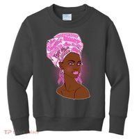 Fight Like A Queen Breast Cancer Awareness Kids Sweatshirt thumb 0