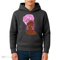 Fight Like A Queen Breast Cancer Awareness Kids Hoodie thumb 4