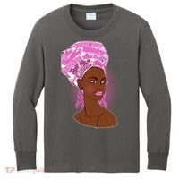 Fight Like A Queen Breast Cancer Awareness Kids Long Sleeve Shirt thumb 0