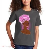 Fight Like A Queen Breast Cancer Awareness Kids T-Shirt thumb 2