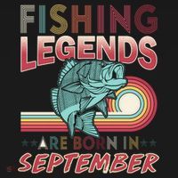 Fishing Legends Are Born In September Hoodie thumb 7