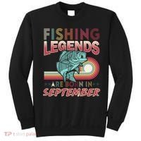 Fishing Legends Are Born In September Sweatshirt thumb 0