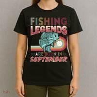 Fishing Legends Are Born In September T-Shirt thumb 4