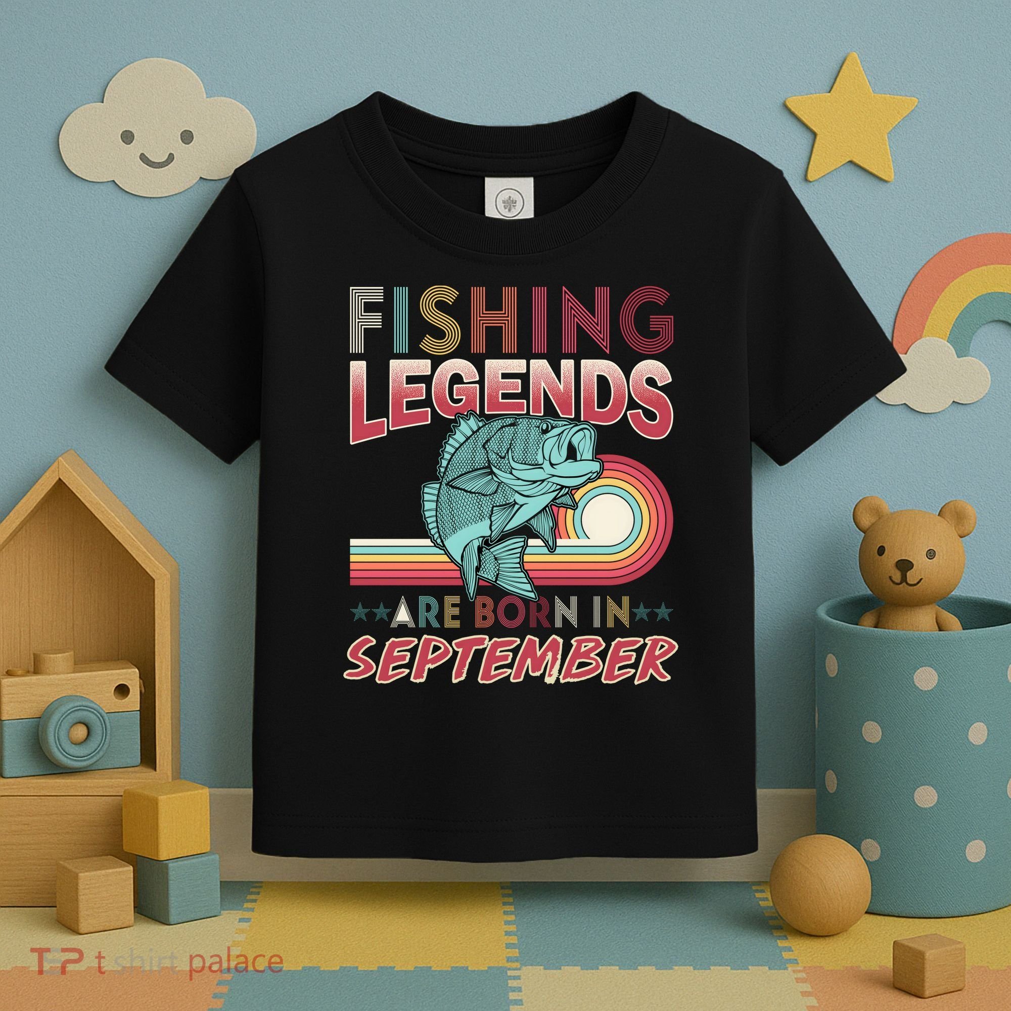 Fishing Legends Are Born In September Toddler T-Shirt