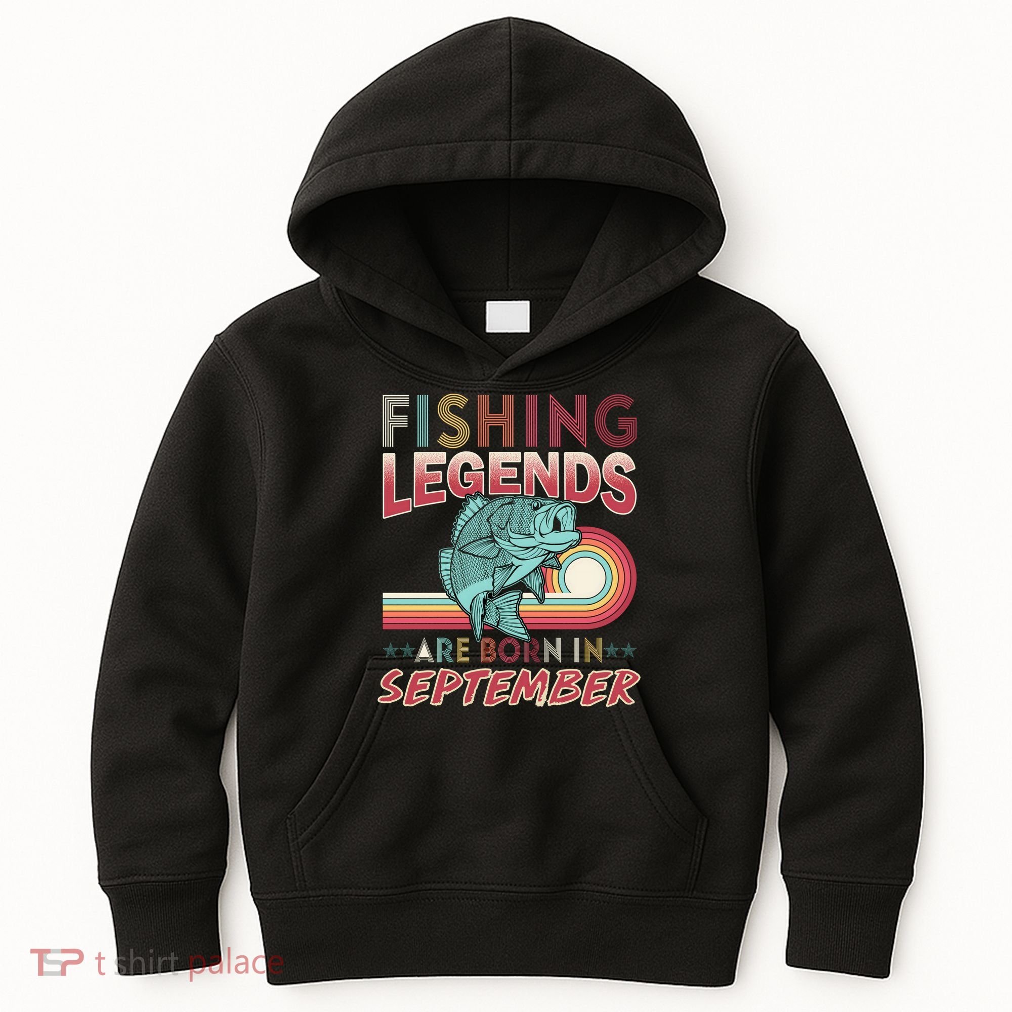 Fishing Legends Are Born In September Kids Hoodie