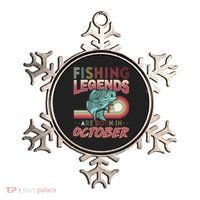Fishing Legends Are Born In October Ornament thumb 0