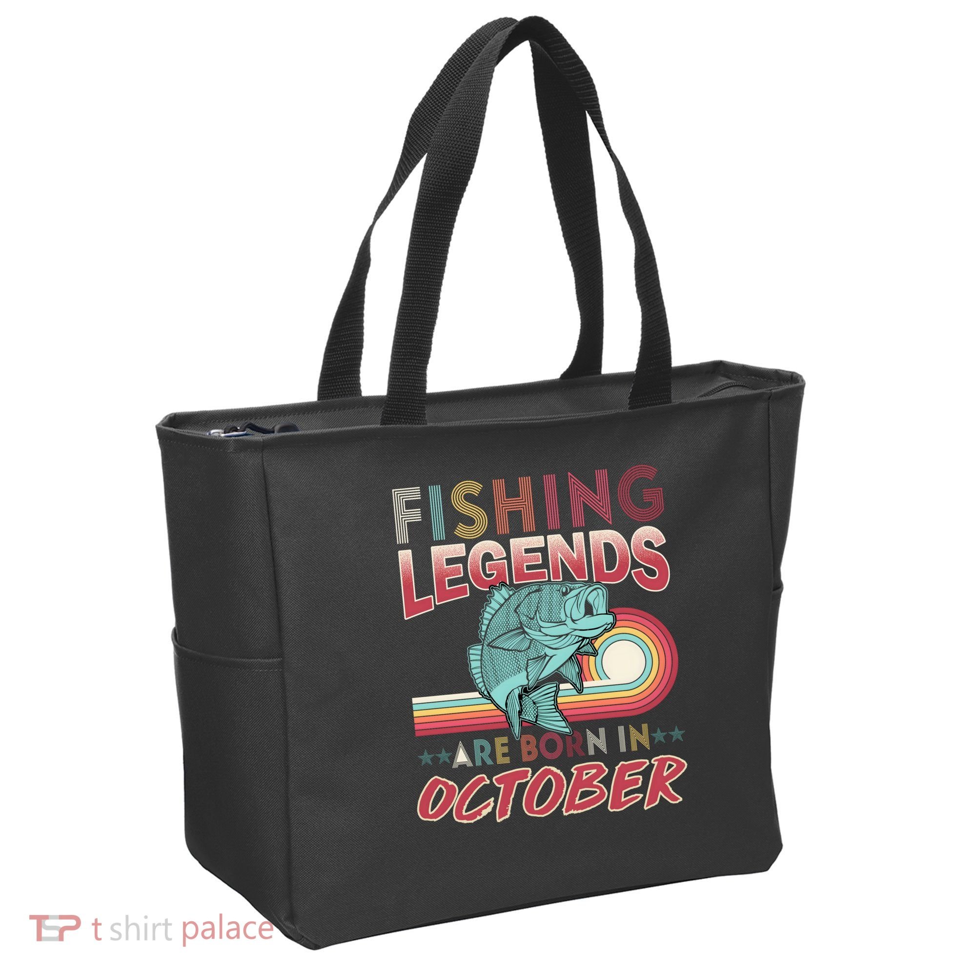 Fishing Legends Are Born In October Tote Bag