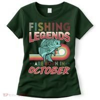 Fishing Legends Are Born In October Women's T-Shirt thumb 0