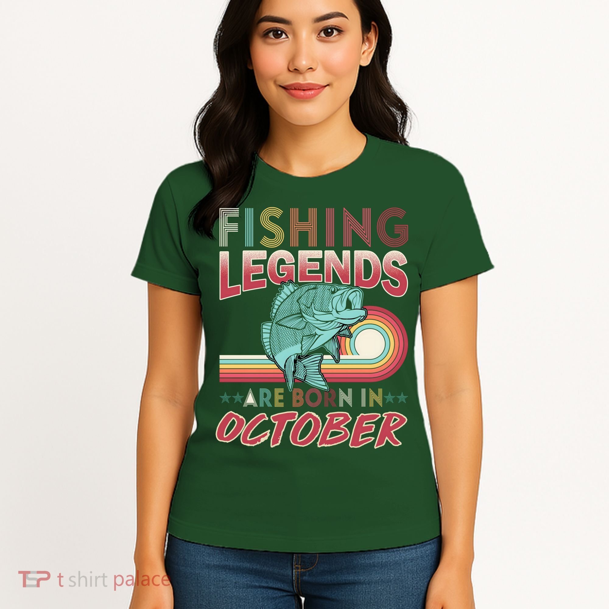 Fishing Legends Are Born In October Women's T-Shirt
