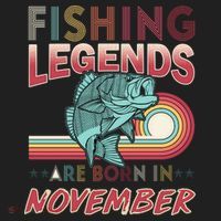 Fishing Legends Are Born In November Women's Sweatshirt thumb 2