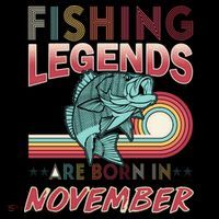 Fishing Legends Are Born In November Coffee Mug thumb 5