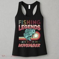 Fishing Legends Are Born In November Women's Tank Top thumb 3