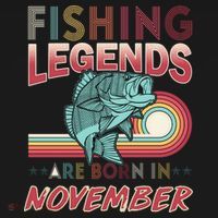 Fishing Legends Are Born In November Visor thumb 3