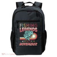 Fishing Legends Are Born In November Backpack thumb 0