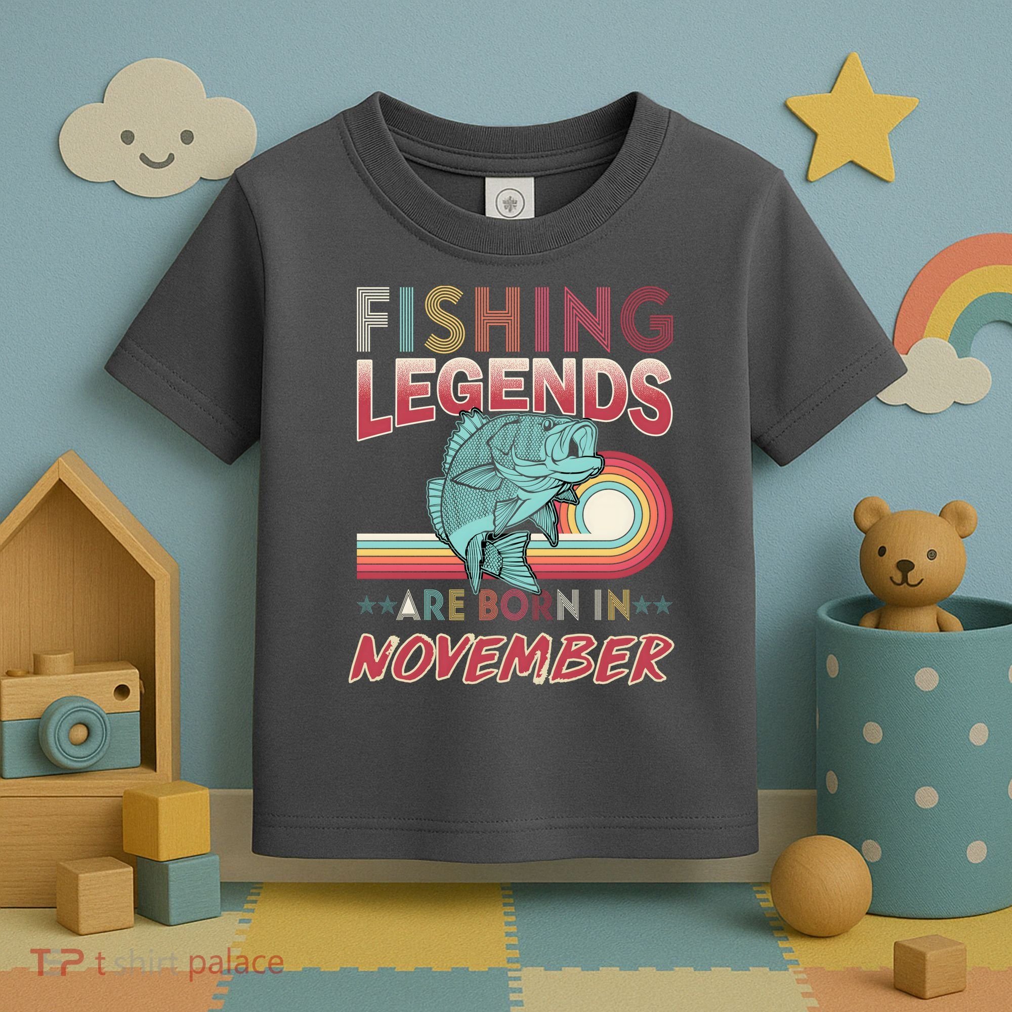 Fishing Legends Are Born In November Toddler T-Shirt