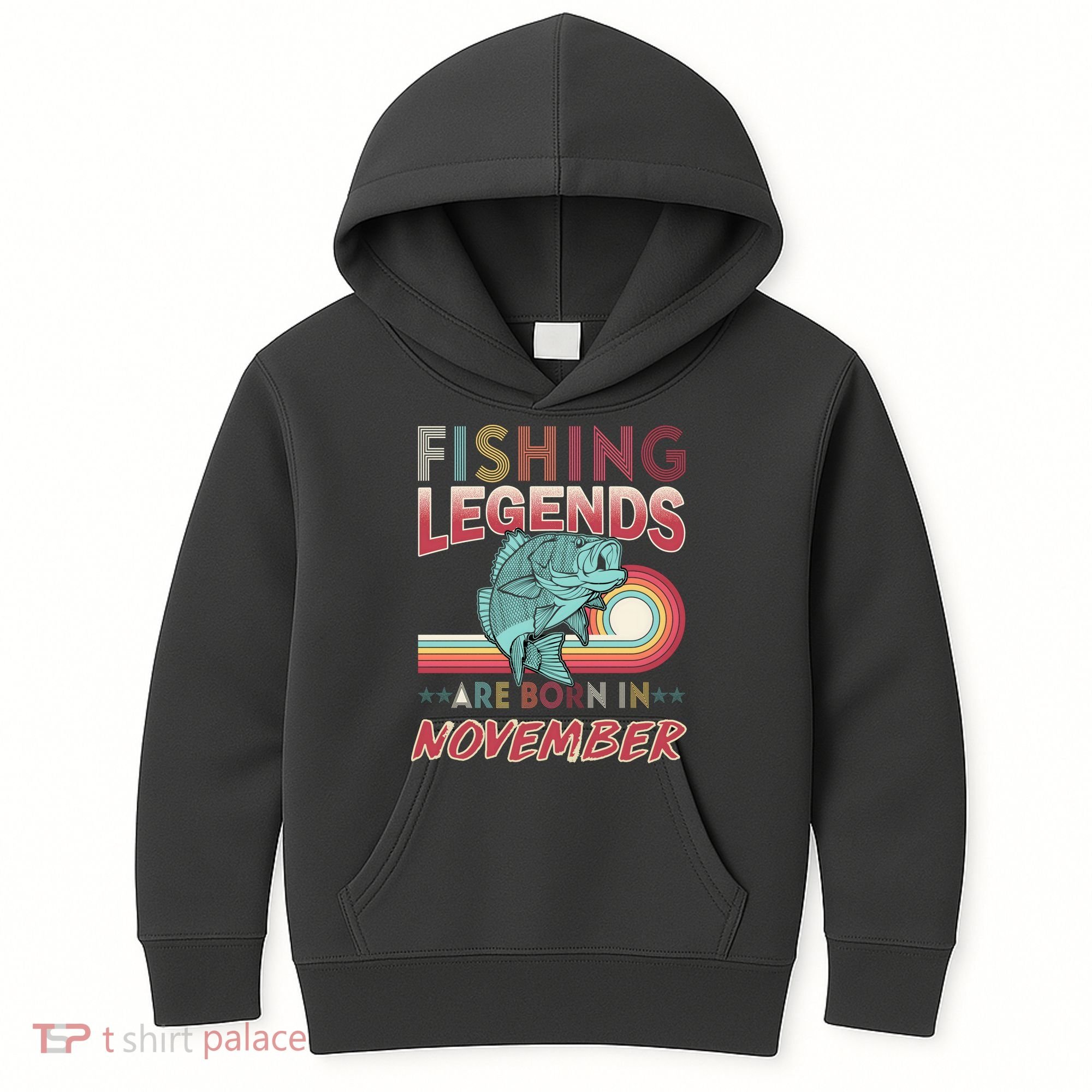 Fishing Legends Are Born In November Kids Hoodie