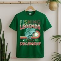 Fishing Legends Are Born In December T-Shirt thumb 2