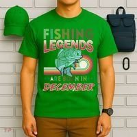 Fishing Legends Are Born In December T-Shirt thumb 6