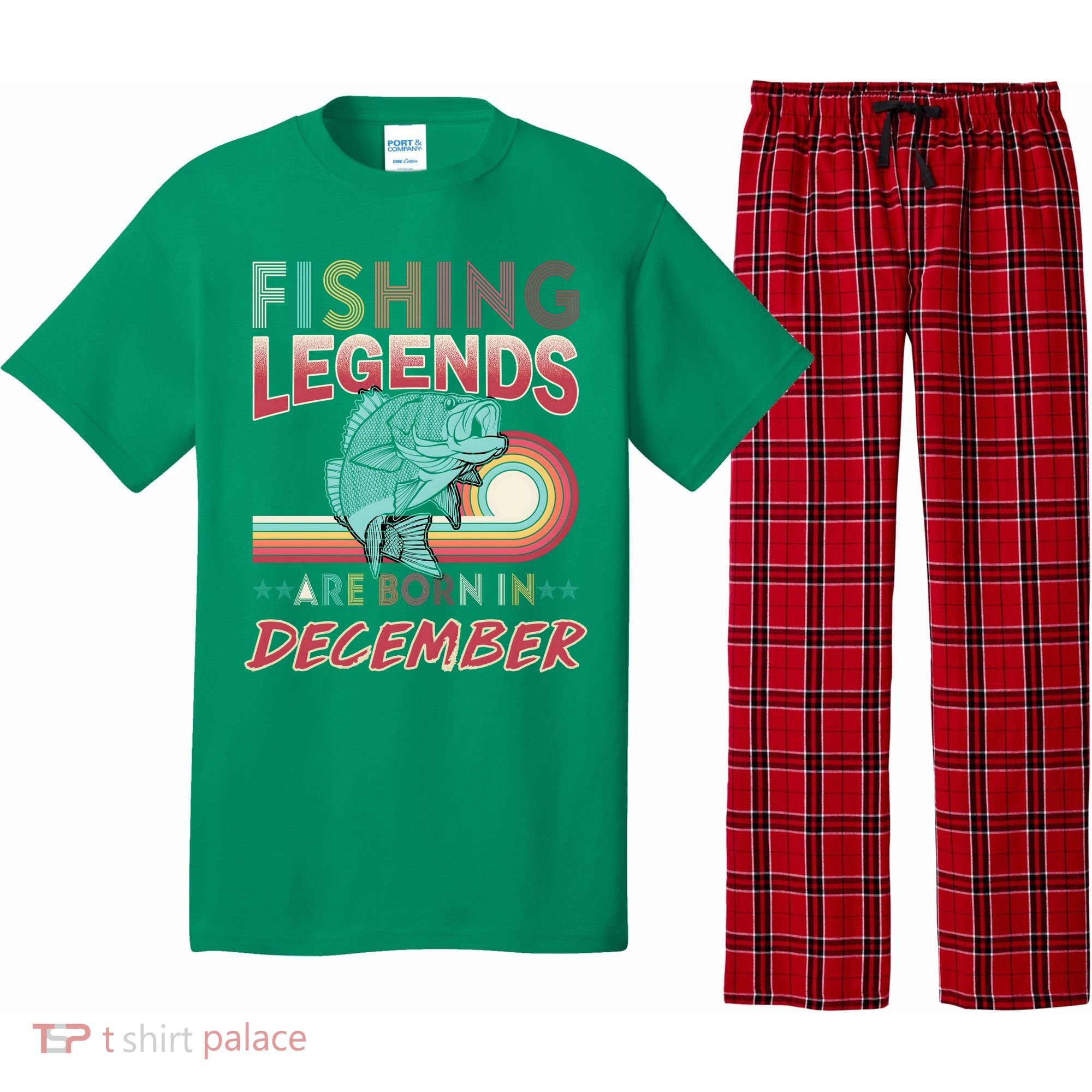 Fishing Legends Are Born In December Pajama Set