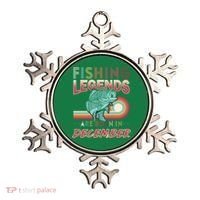 Fishing Legends Are Born In December Ornament thumb 0