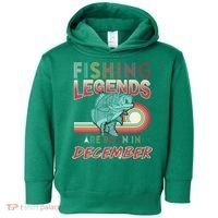 Fishing Legends Are Born In December Toddler Hoodie thumb 0