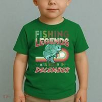 Fishing Legends Are Born In December Toddler T-Shirt thumb 2