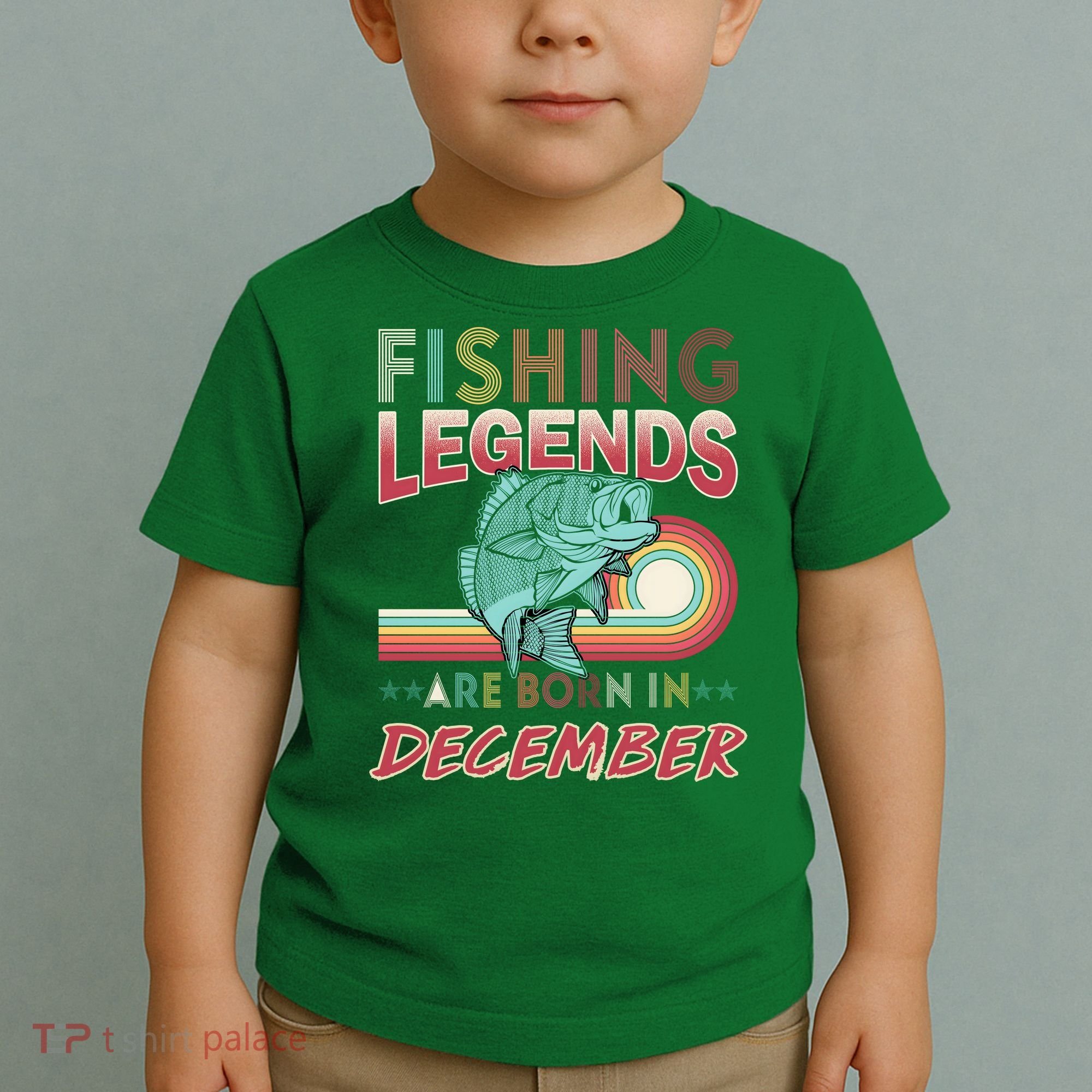 Fishing Legends Are Born In December Toddler T-Shirt