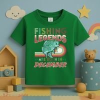 Fishing Legends Are Born In December Toddler T-Shirt thumb 3