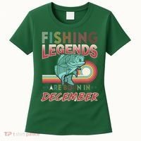 Fishing Legends Are Born In December Women's T-Shirt thumb 0