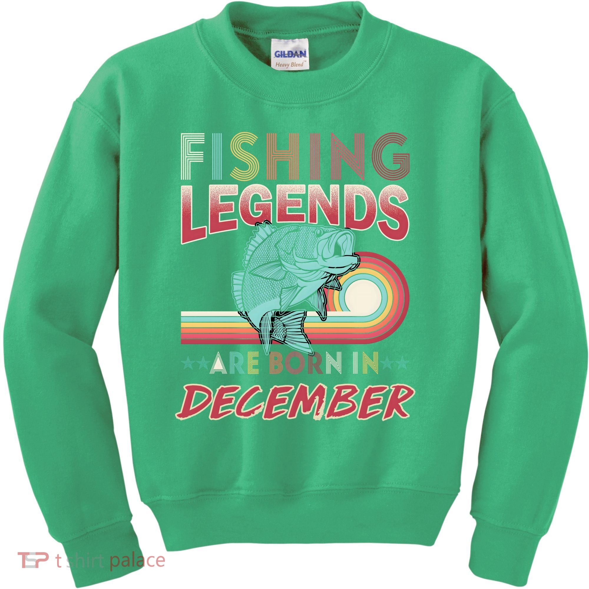 Fishing Legends Are Born In December Kids Sweatshirt