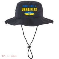 Fight Like A Ukrainian I Stand With Ukraine Support Trident Flag Bucket Hat thumb 0