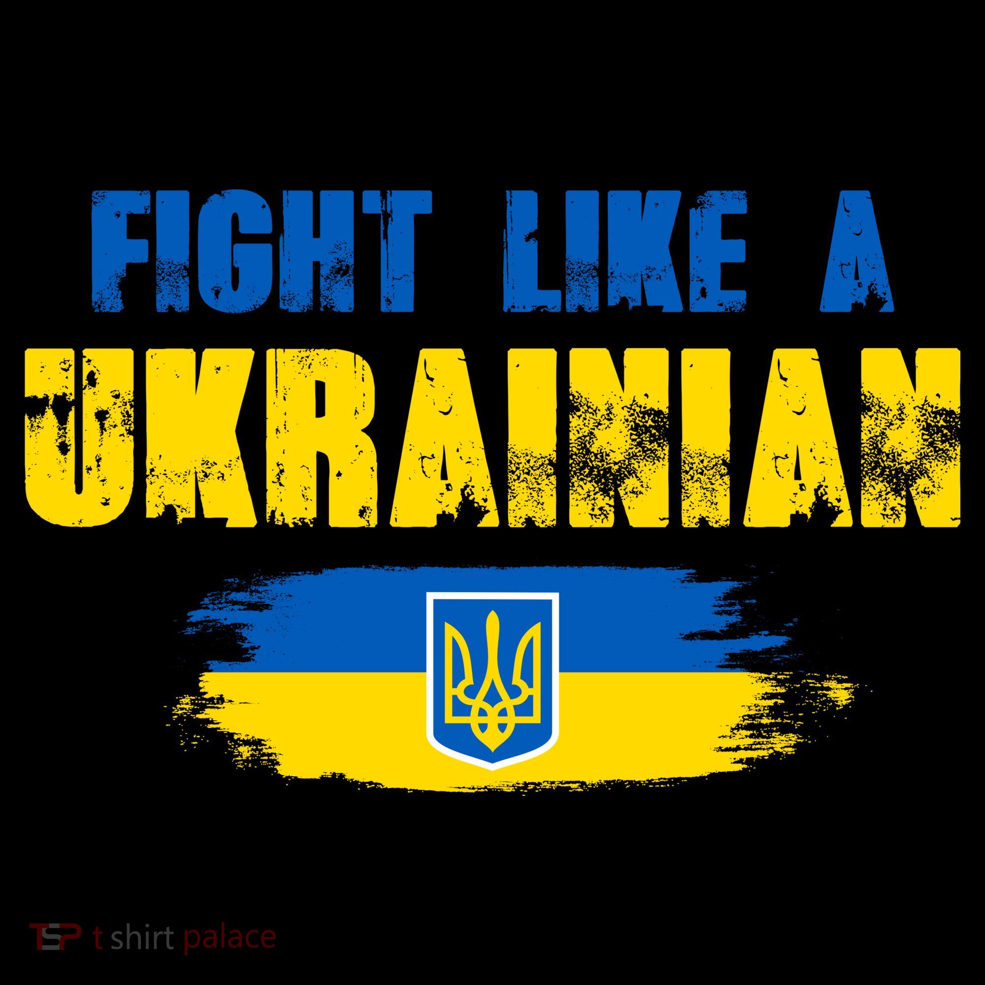 Fight Like A Ukrainian I Stand With Ukraine Support Trident Flag Coffee Mug
