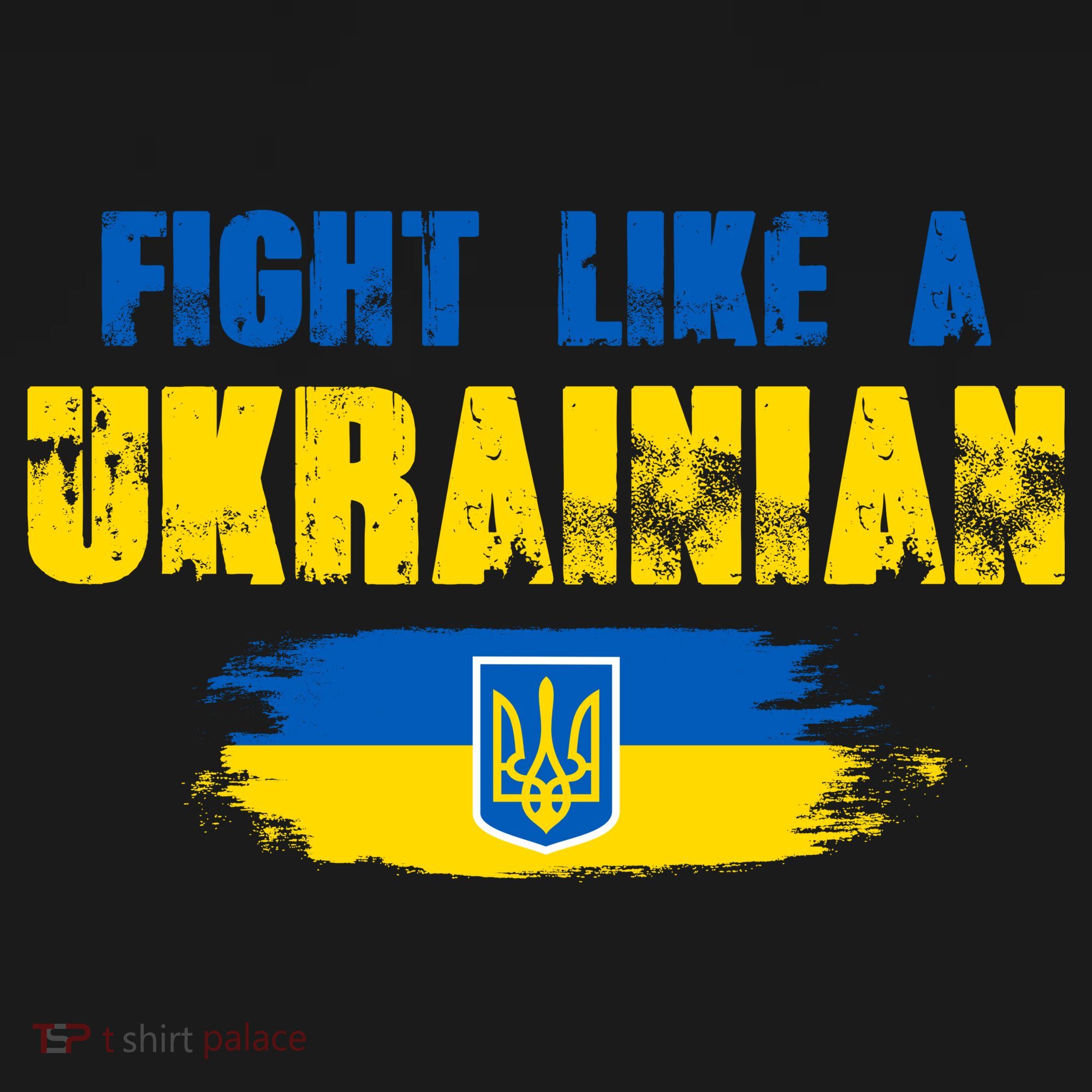 Fight Like A Ukrainian I Stand With Ukraine Support Trident Flag Women's Tank Top
