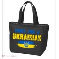 Fight Like A Ukrainian I Stand With Ukraine Support Trident Flag Tote Bag thumb 3