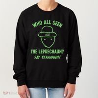Funny Leprechaun Amateur Sketch Meme Irish St Patricks Day Women's Sweatshirt thumb 0