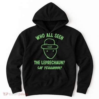 Funny Leprechaun Amateur Sketch Meme Irish St Patricks Day Hoodie