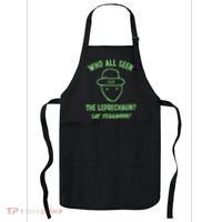 Funny Leprechaun Amateur Sketch Meme Irish St Patricks Day Apron thumb 0