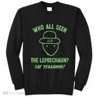Funny Leprechaun Amateur Sketch Meme Irish St Patricks Day Sweatshirt thumb 0