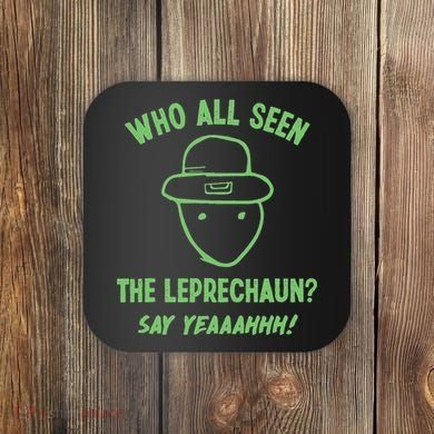 Funny Leprechaun Amateur Sketch Meme Irish St Patricks Day Coaster