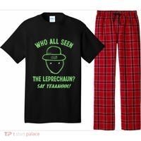 Funny Leprechaun Amateur Sketch Meme Irish St Patricks Day Pajama Set thumb 0
