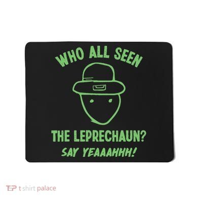 Funny Leprechaun Amateur Sketch Meme Irish St Patricks Day Mousepad