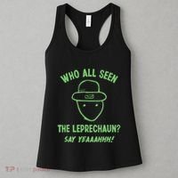 Funny Leprechaun Amateur Sketch Meme Irish St Patricks Day Women's Tank Top thumb 3