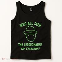 Funny Leprechaun Amateur Sketch Meme Irish St Patricks Day Tank Top thumb 2